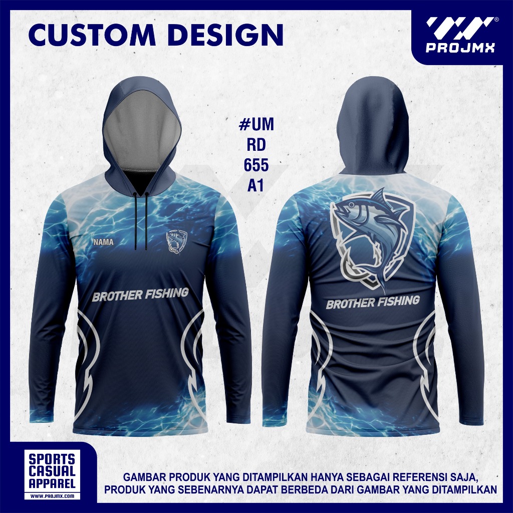 PROJMX - KAOS JERSEY BROTHER MANCING LENGAN PANJANG TUDUNG - TERBARU