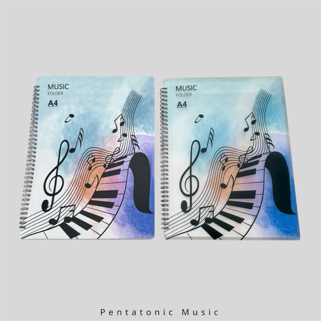 Serenade File Folder Kertas Partitur Musik Clear Holder Tempat File Pentatonic Music