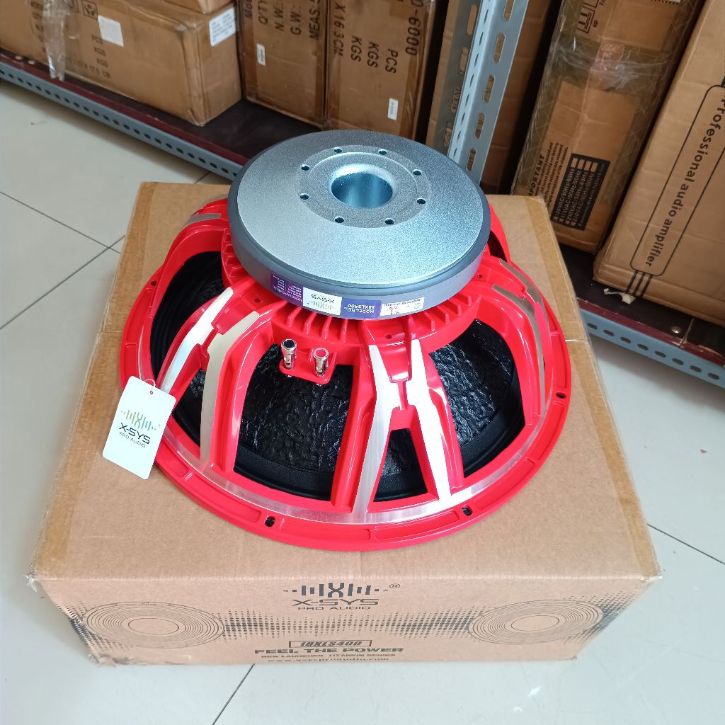 Speaker Komponen 18 inch Xsys 18XLS400 coil 4 inch Original Speaker 18 inch Xsys 18XLS400 coil 4" Or