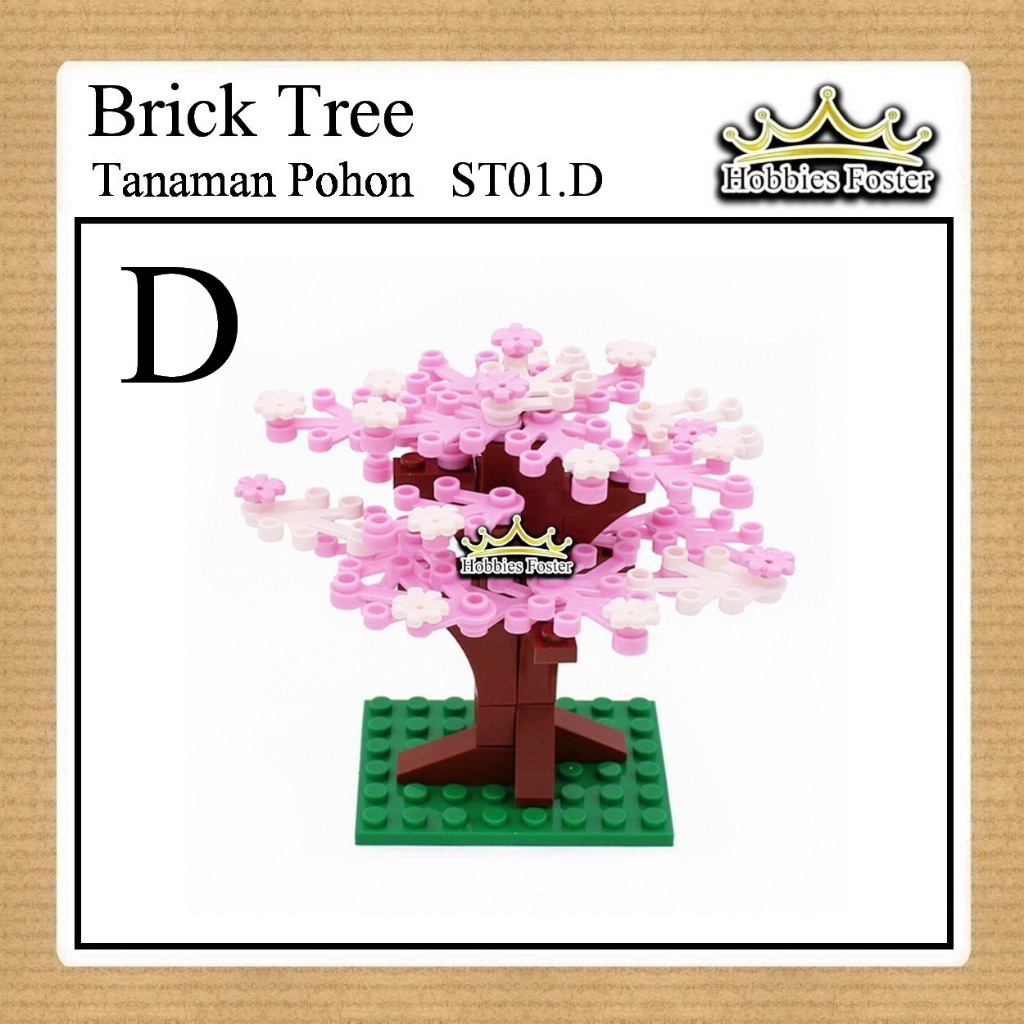 HBF Brick POHON - DIY Minitaur Balok Susun - ST01 D