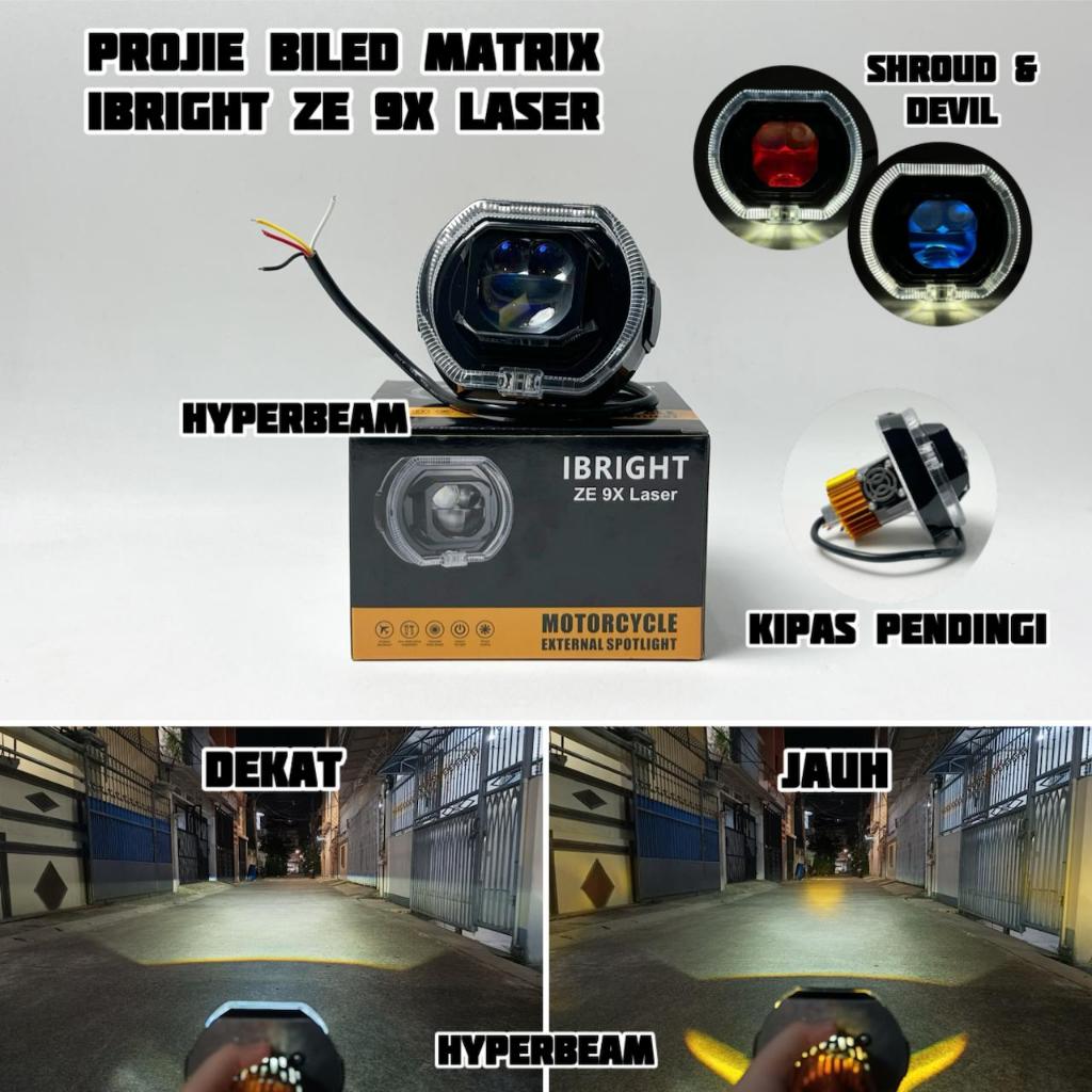IBRIGHT ZE 9X LASER - Projie Biled Matrix 4.5inc