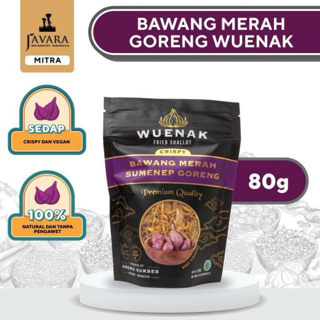 Javara Bawang Merah Goreng Wuenak 80gr