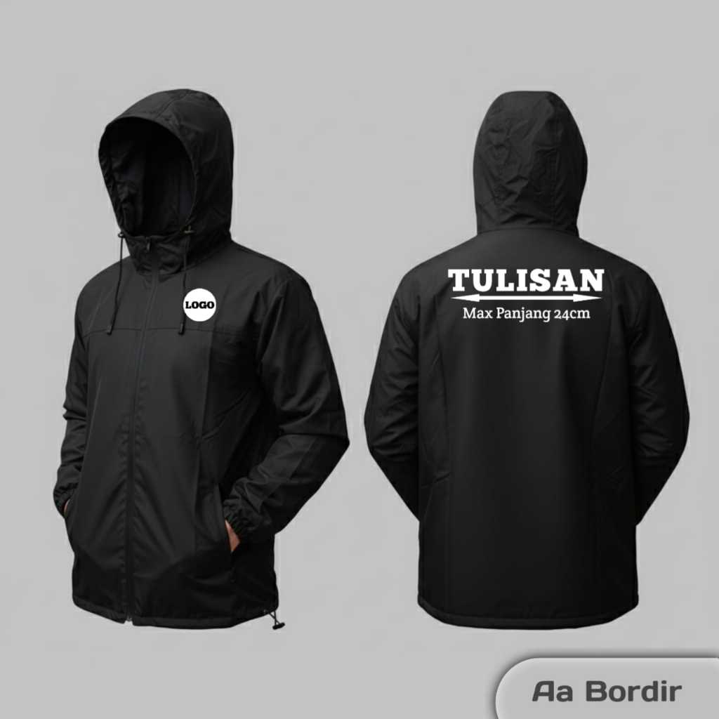 Jaket Custom Bordir Windbreaker Jaket Bordir Satuan Custom