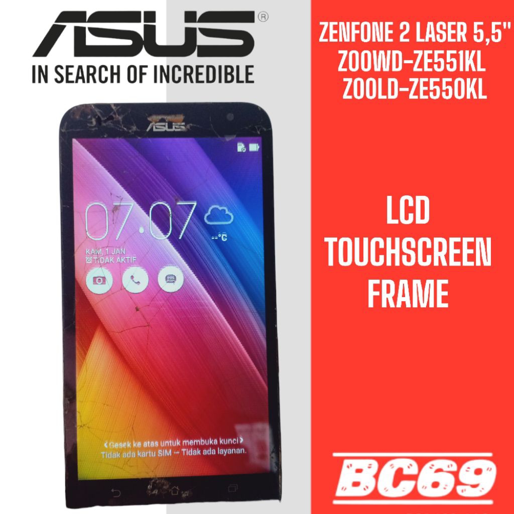 Frame LCD Tatakan LCD Asus Zenfone 2 Laser 5,5" Z00LD Z00WD