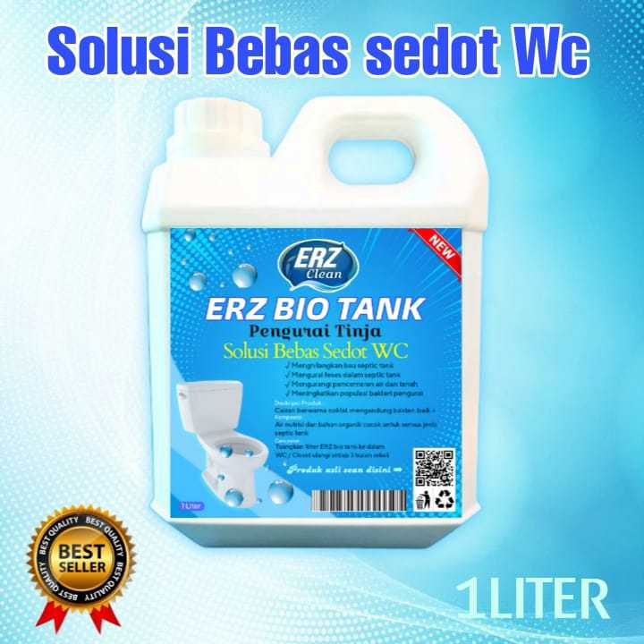 ERZ Bio Tank 1 Liter Solusi Septictank WC Penuh Tanpa Sedot Pengurai Bakteri Penghilang Bau WC / Bio