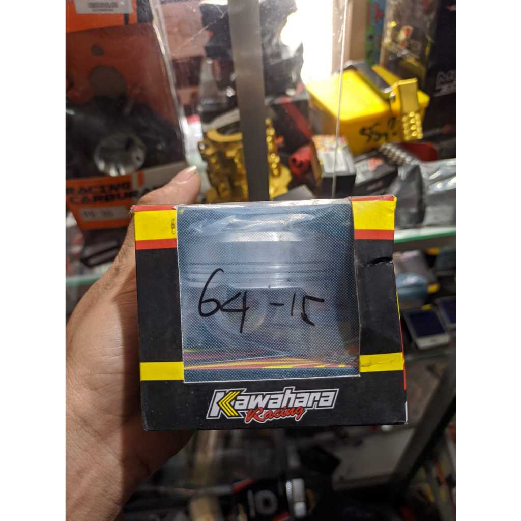 PISTON SET KAWAHARA RACING 64 MM PIN PEN 15 TIGER MEGAPRO MIO CB HEREX NOUVO ORIGINAL