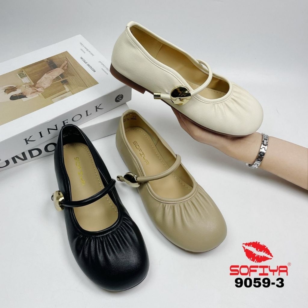 SEPATU IMPORT SOFIYA 9059-3|New sepatu Sofiya flat |sepatu import sofiya murah