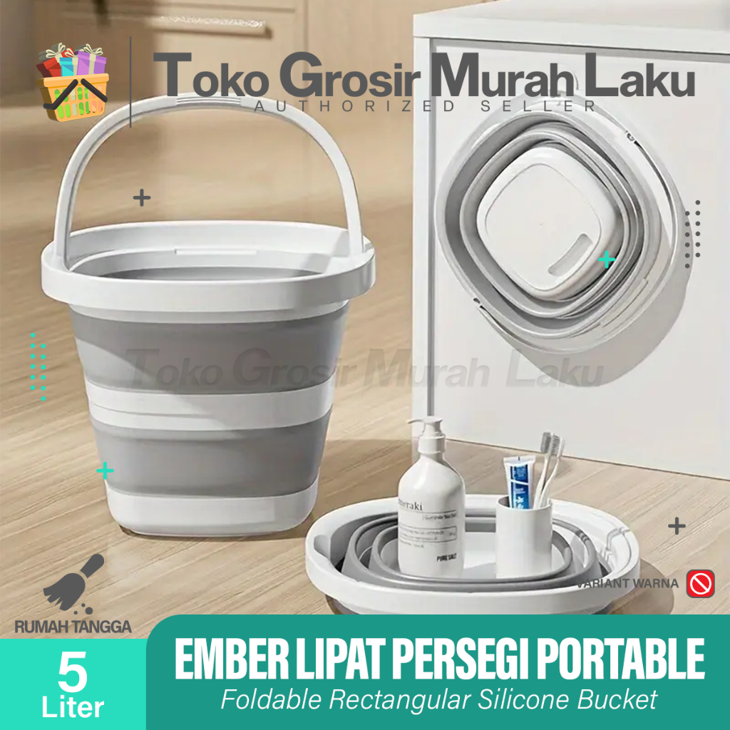 Ember Lipat KOTAK - Ember Lipat Portable - Ember Lipat Silicone - Folding Bucket Lipat