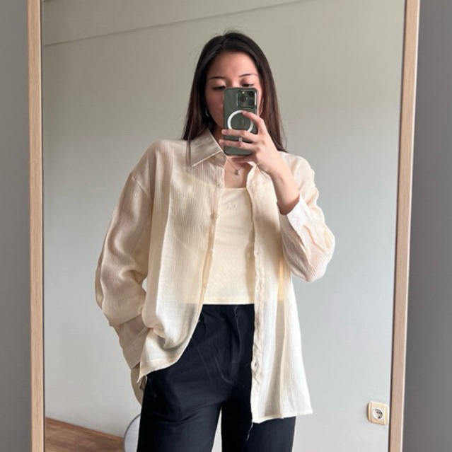 Butter Yellow Shirt & Inner Preloved