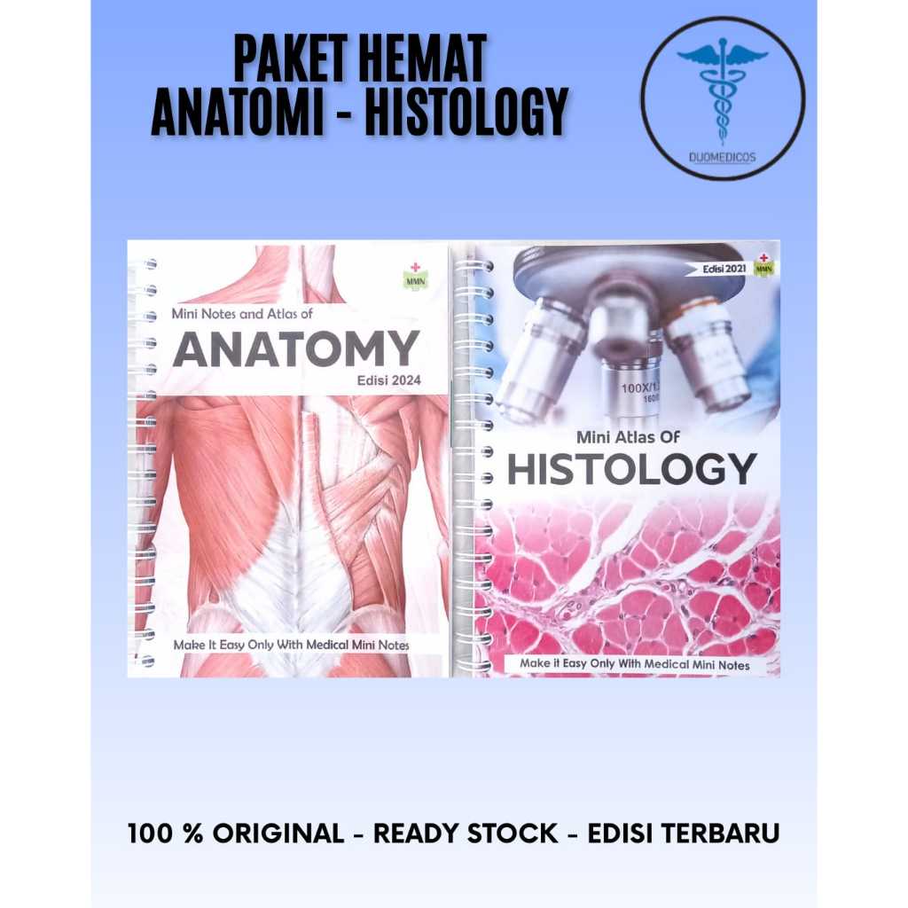 Paket HEMAT Atlas MMN Anatomi + Histologi | Anatomy dan Histologi Berwarna