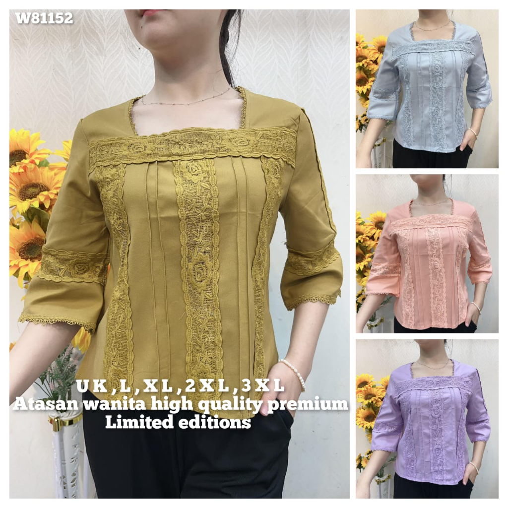 atasan wanita katun stretch premium import