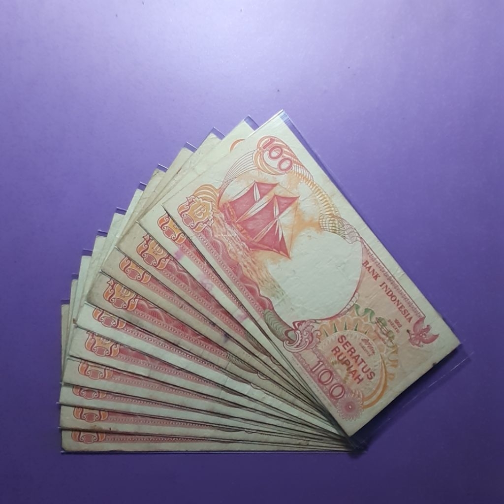 uang kuno 100 rupiah pinisi 1992