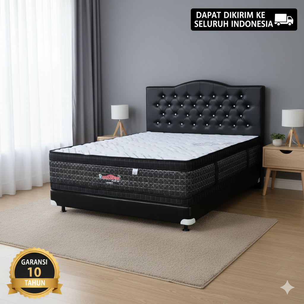 Marcopolo kasur springbed type infinity tinggi 40cm ukuran 160x200 matras super empuk Garansi 10th