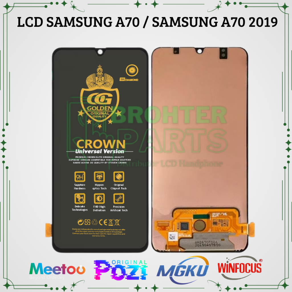 LCD SAMSUNG A70 / SAMSUNG A70 2019 / (SAMSUNG GALAXY A70) TOUCHSCREEN FULLSET COMPLETE ORIGINAL
