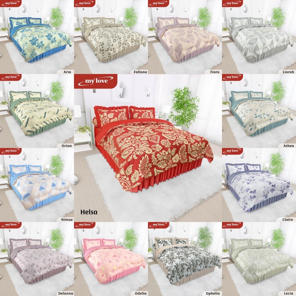 BED COVER / BEDCOVER MY LOVE KING RUMBAI / RUMBAY 180x200