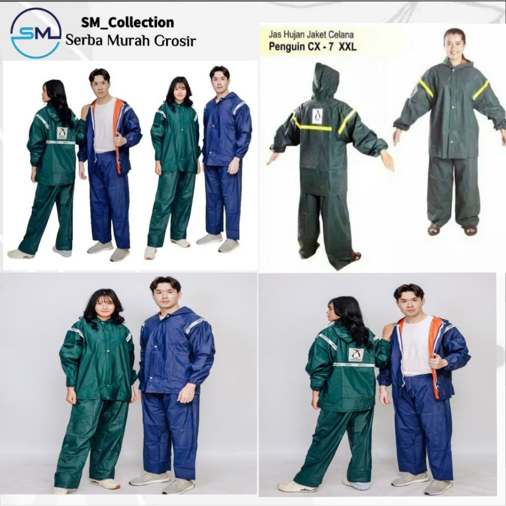 Penguins CX 7 XXL/Jas Hujan/Mantel Celana/jas Hujan Celana/Jas Hujan Murah