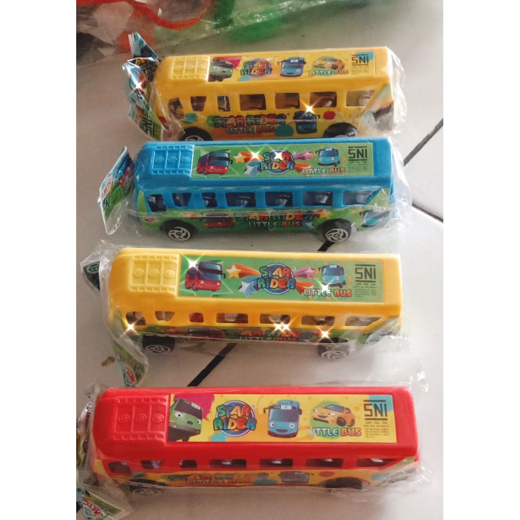 Mainan anak mobil bis Tayo kecil
