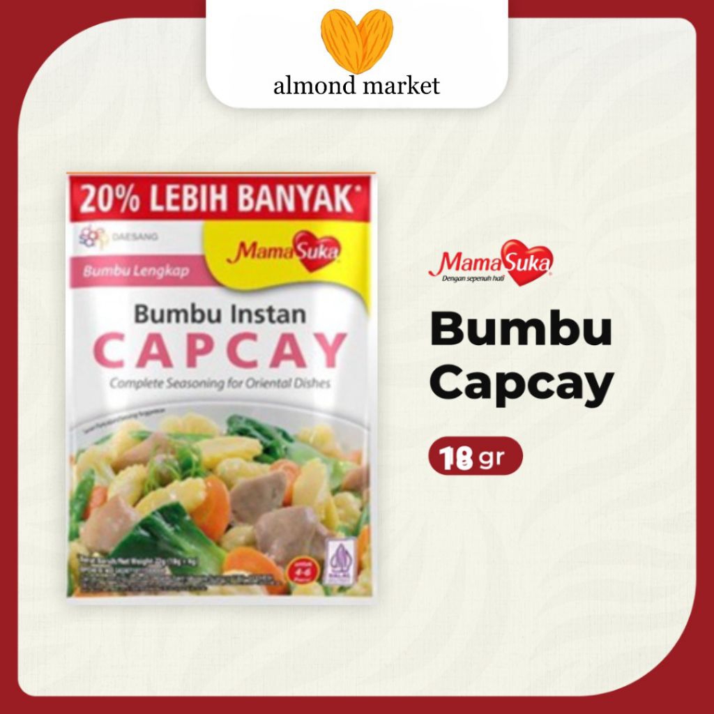 Mamasuka Bumbu Instan Capcay 10 Pcs x 18 Gr
