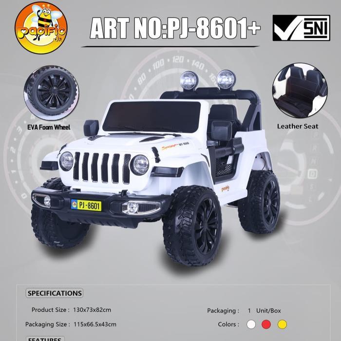 mobilan aki pacific 8601+ ban karet mainan mobil aki anak pacific mobilan aki anak remote