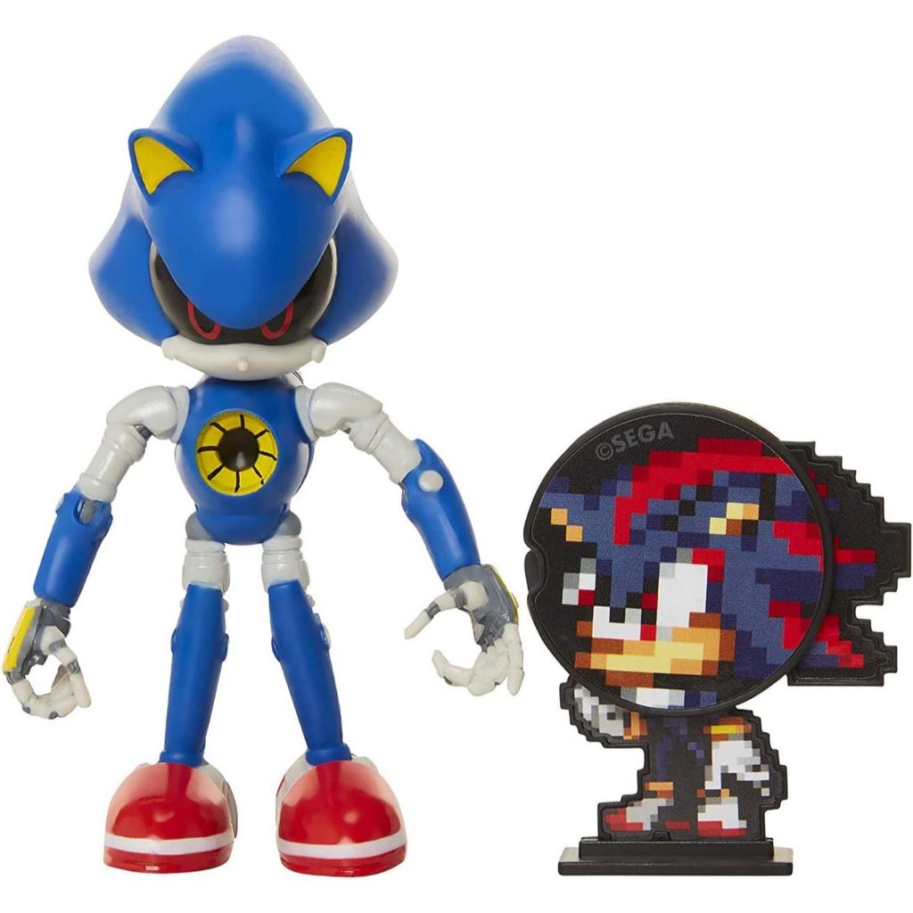 Sonic The Hedgehog Collectible Metal Sonic 4" Bendable Flexible Action