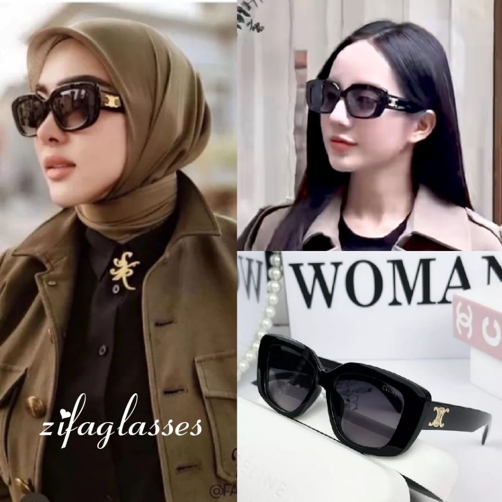Bayar ditempat Kacamata fashion wanita terlaris/ kacamata fashion Syahrini / kacamata anti UV protec