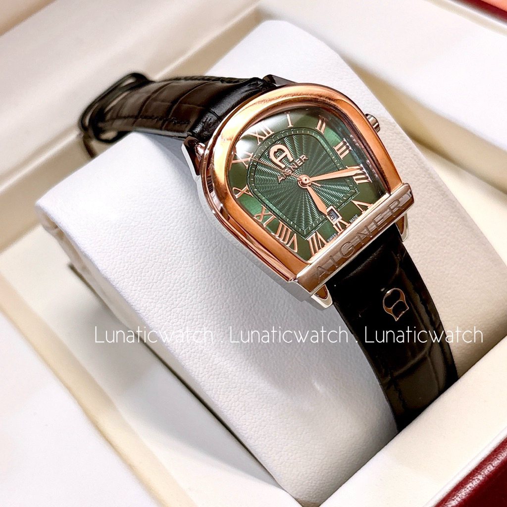 ORIGINAL AIGNER STRAP LEATHER KULIT LADIES WATCH