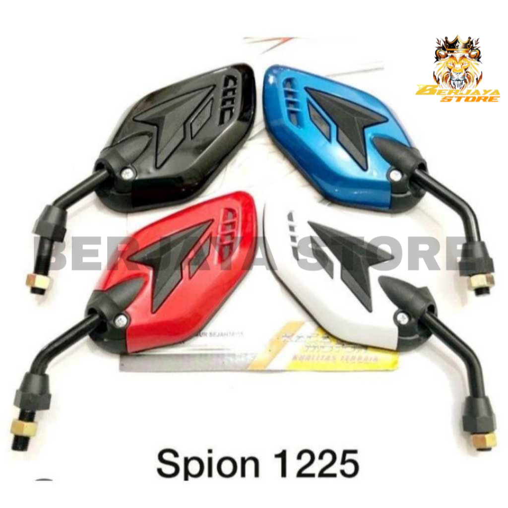 KACA SPION GMA MERAH SEPASANG SPION MOTOR UNIVERSAL SPION GMA ORIGINAL ACCESORIES MOTOT MURAH