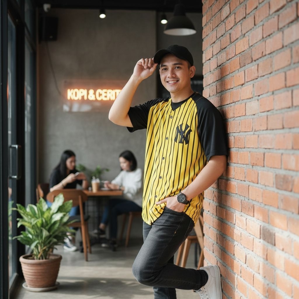 Baju Baseball Jersey Baseball Pria & Wanita