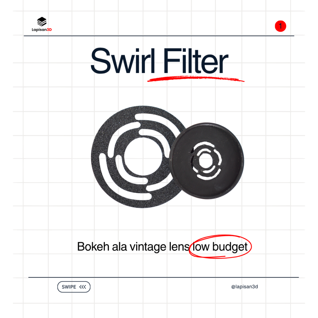 Filter Swirl Bokeh Lensa Vintage - Swirly Effect