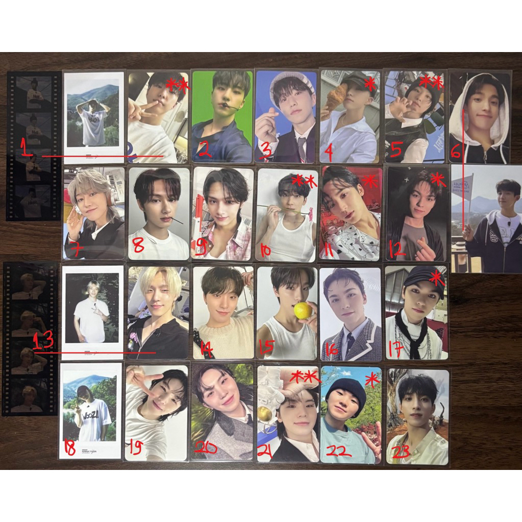 [READY STOCK] PHOTOCARD PC WONWOO, JUN, HOSHI, WOOZI, VERNON, MINGYU, THE8, DINO - 17IRH DOME, 17IRH