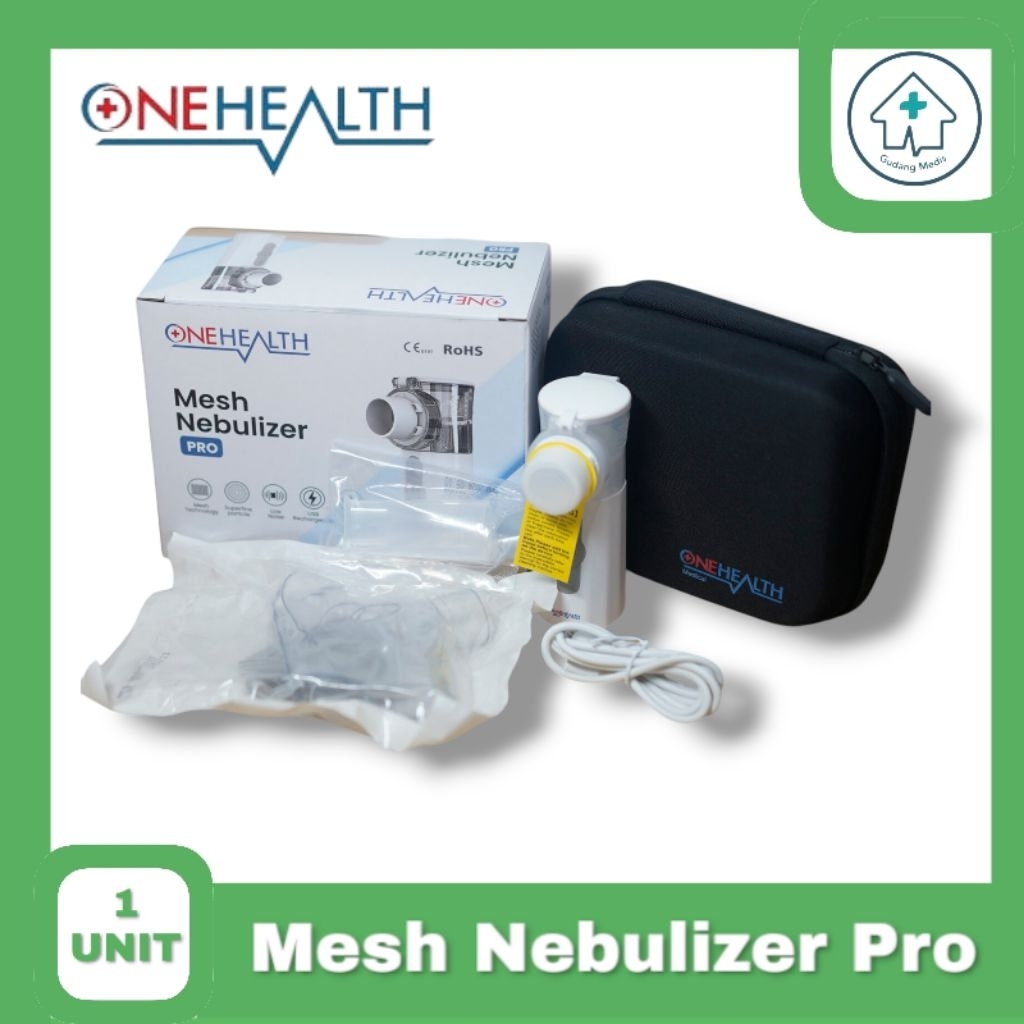 Mesh Nebulizer Pro OneHealth  Nebulizer Mesh Pro  Inhalasi Asma Mesh Nebulizer