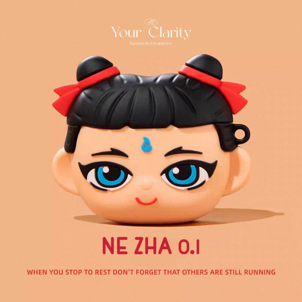 Airpods Case - Casing Pelindung Silikon Airpods Pro 1/2 *Ne Zha 0.1 NE ZHA NEZHA NAZHA NAZA NEZA