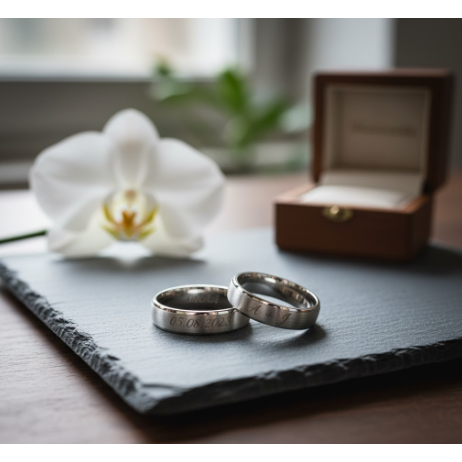 Cincin Pasangan Palladium Silver Garansi Anti Hitam Cincin Tunangan