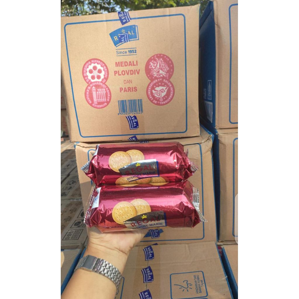 1 pcs biskuit Regal 120 gr marie biskuit susu enak harga grosir sembako bandung