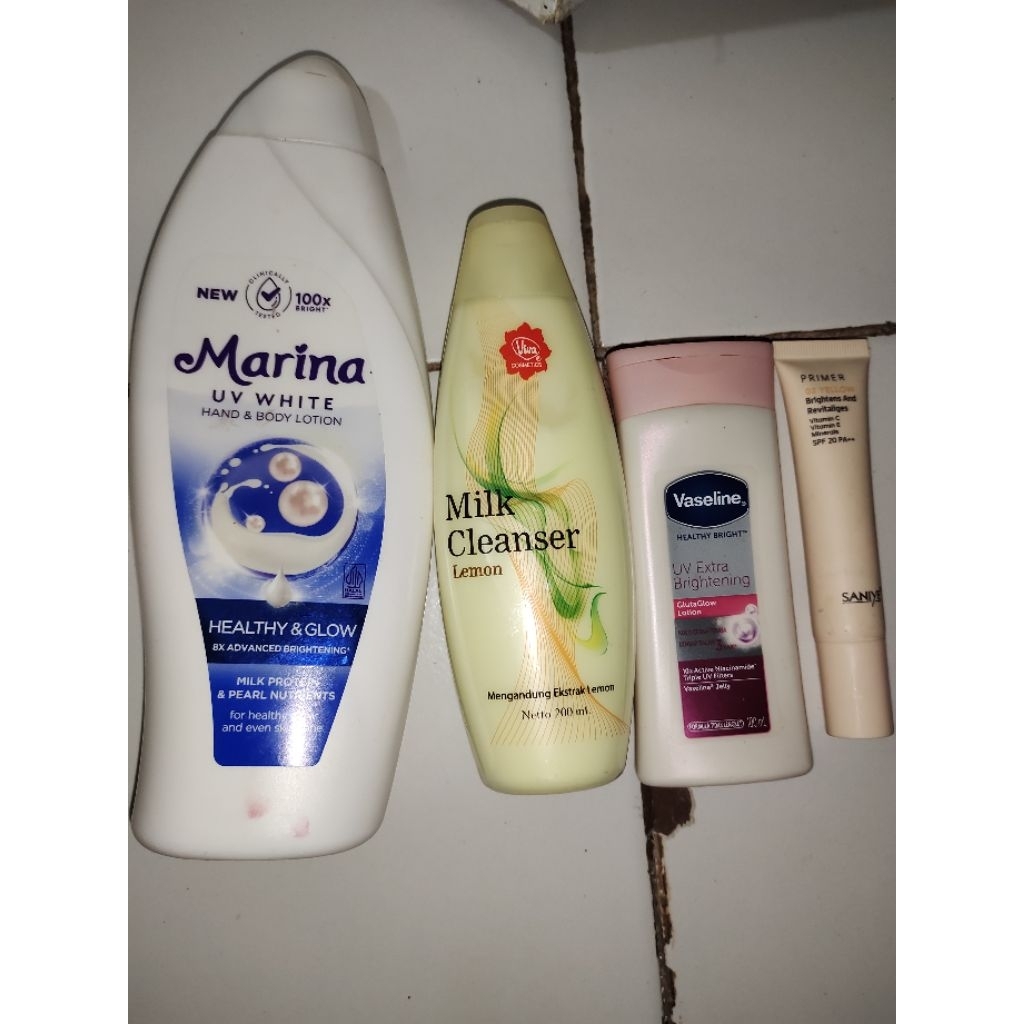 HANDBODY MARINA BIRU masih 95% 460 ML