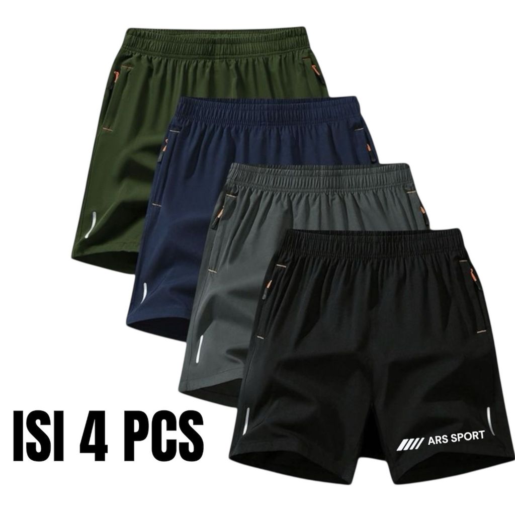promo 4 pcs celana pendek pria//celana pendek laki laki//celana dewasa//boxer pria