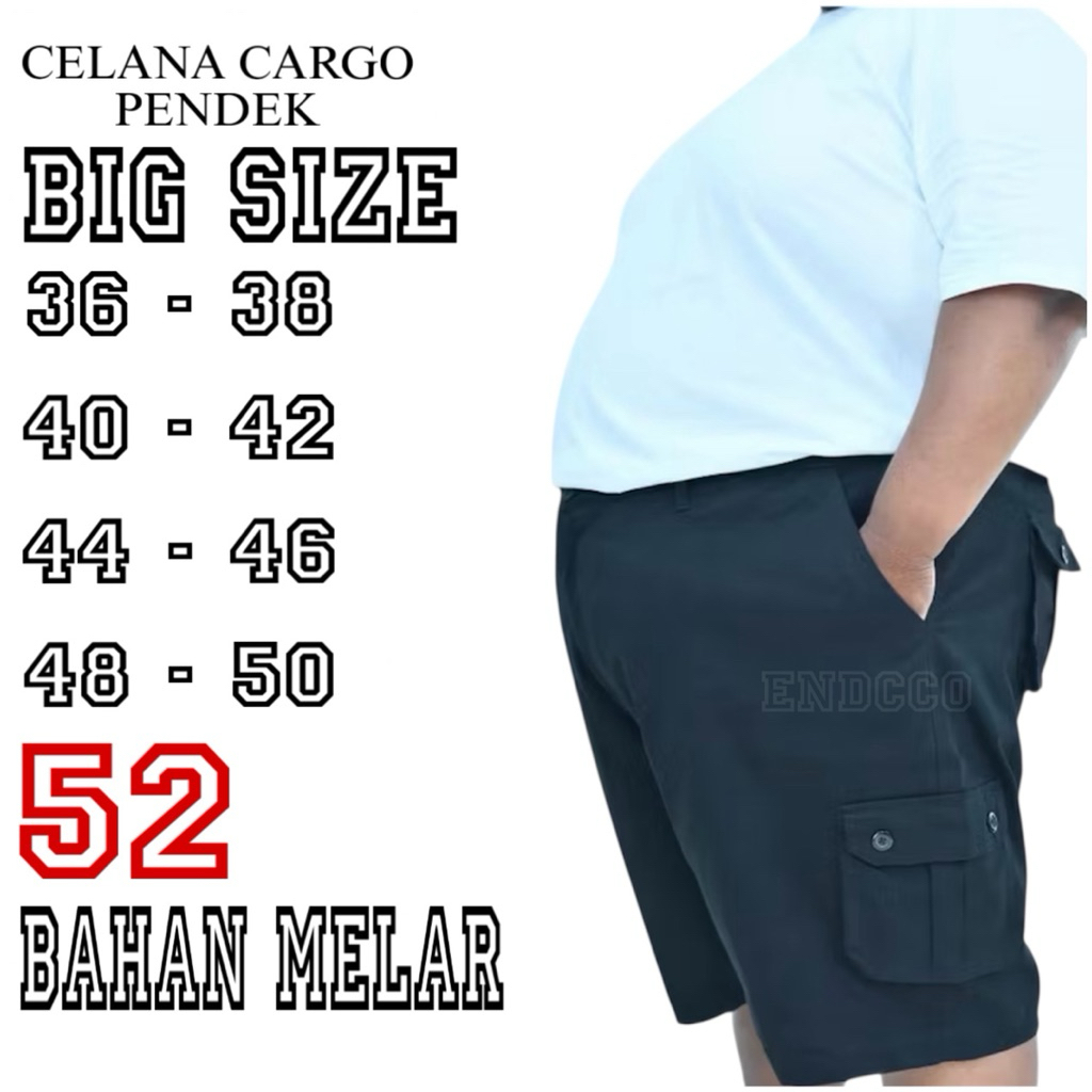 BIG SIZE 36-52 CARGO - Celana Cargo Pendek Big Size - Celana Pendek Cargo Jumbo - Celana Cargo Pende