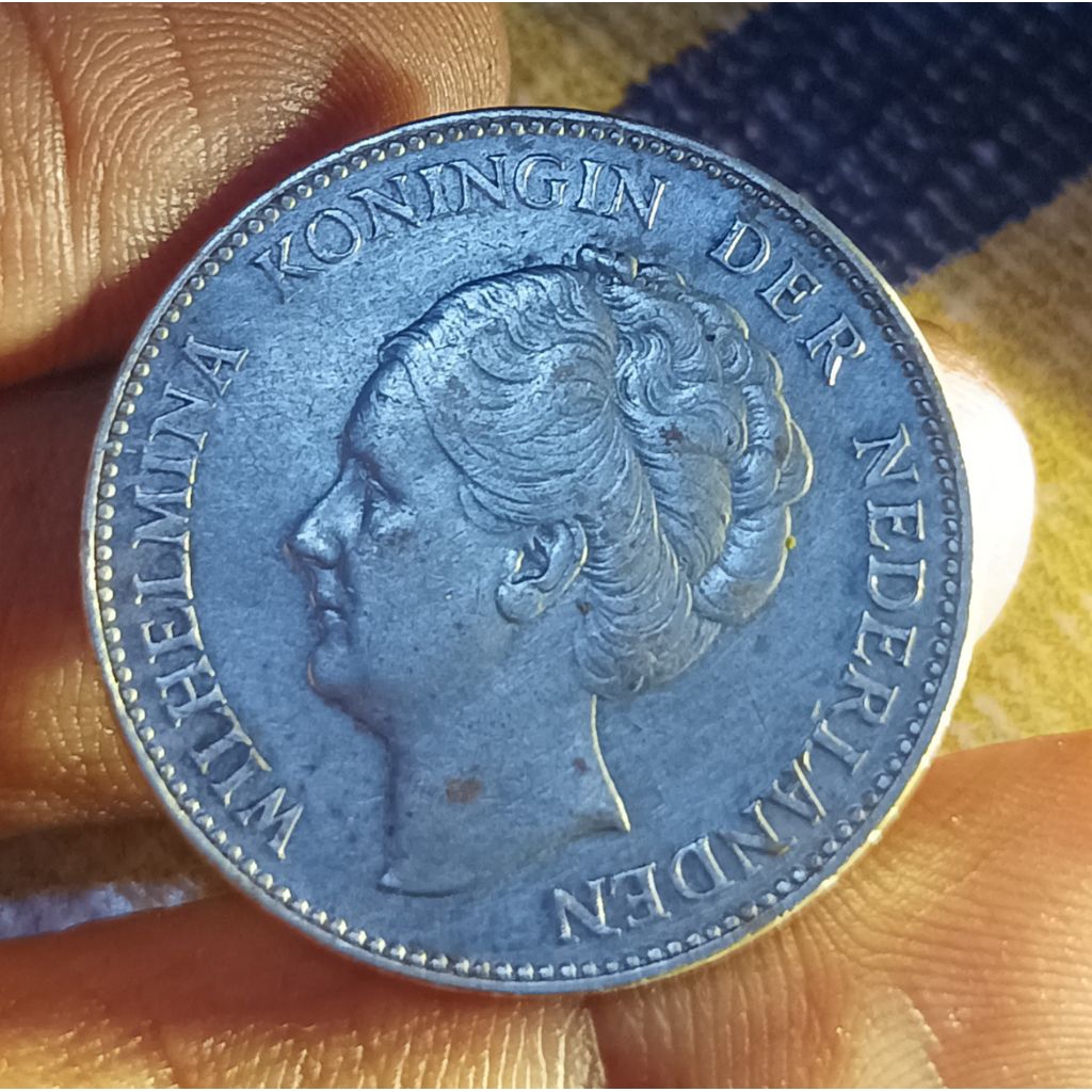 koin silver 1gulden wilhelmina 1931