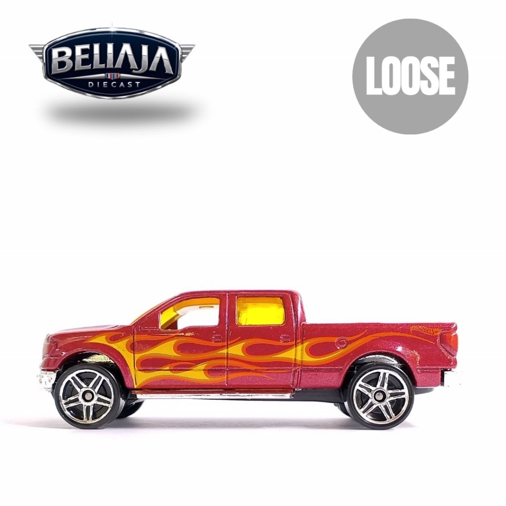 HOT WHEELS 2009 FORD F-150 ORANGE FLAME LOOSE