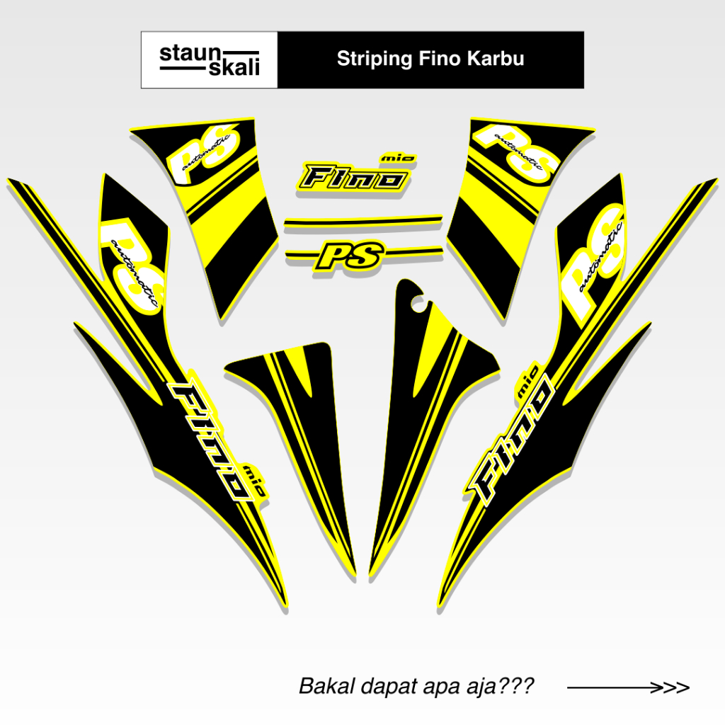 Striping Fino Karbu Variasi (3) Full Body Original