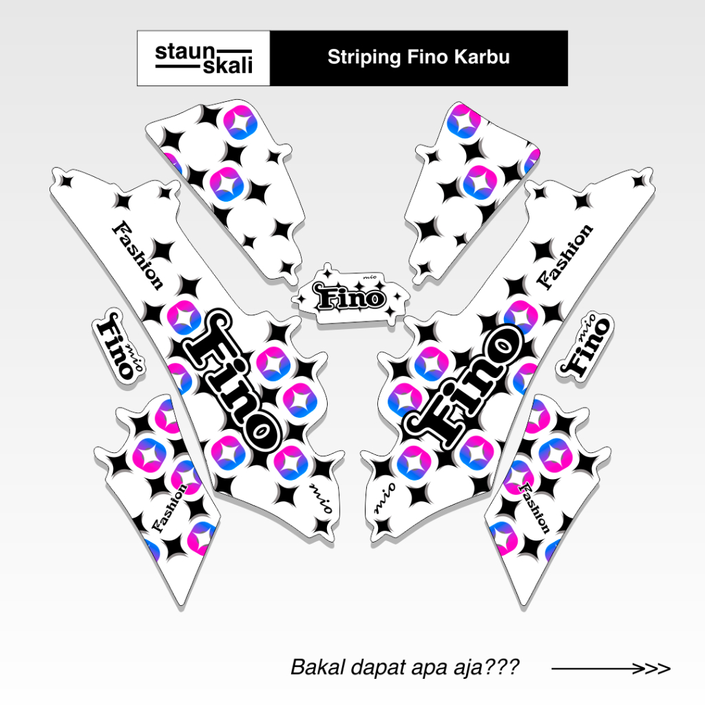 Striping Fino Karbu Variasi (19) Full Body Original