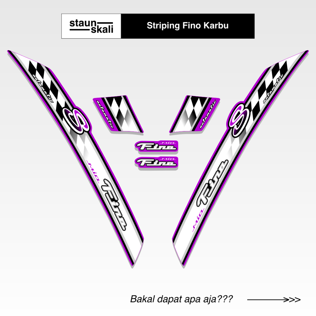Striping Fino Karbu Variasi (35) Full Body Original