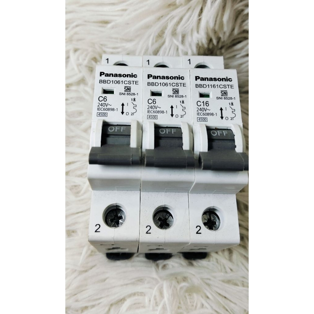 MCB 1FASE PANASONIC 16/6 AMPERE 100% ORI