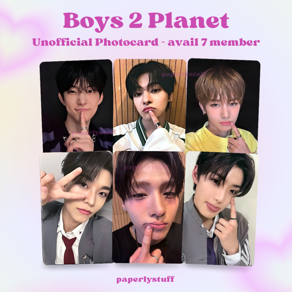 (ISI 5) Boys II Planet Unofficial Photocard - Exhibition After Journey Selca Week 2 - Boys 2 Planet