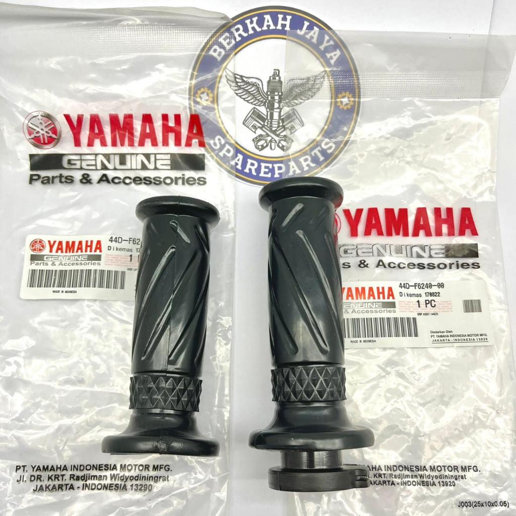 Grip handfat + pipa gas 1 SET (44D-F6240-00  44D-6241-00) Mio J, Mio GT, Soul GT, Xeon RC, Fino 125 