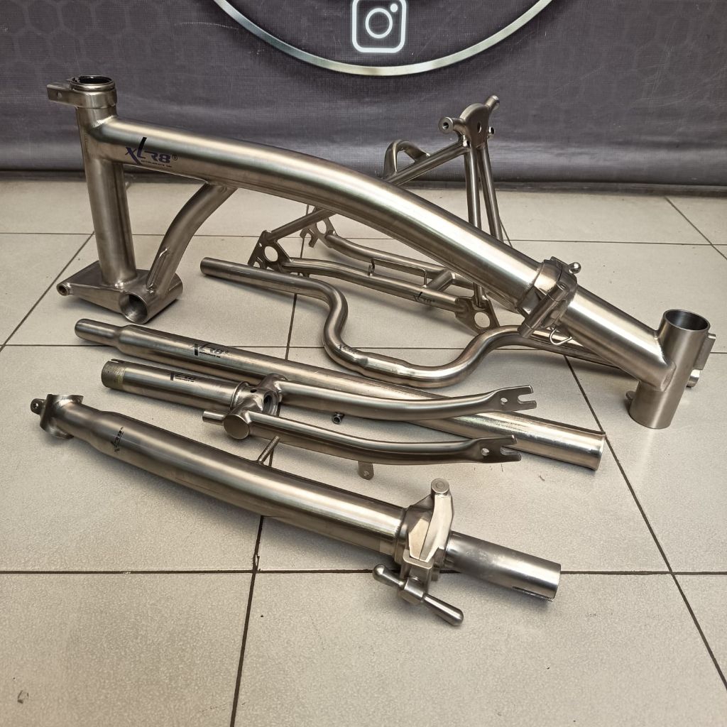 Frameset Sepeda Lipat XLR8 Titanium Bukan Brompton Pikes 3sixty