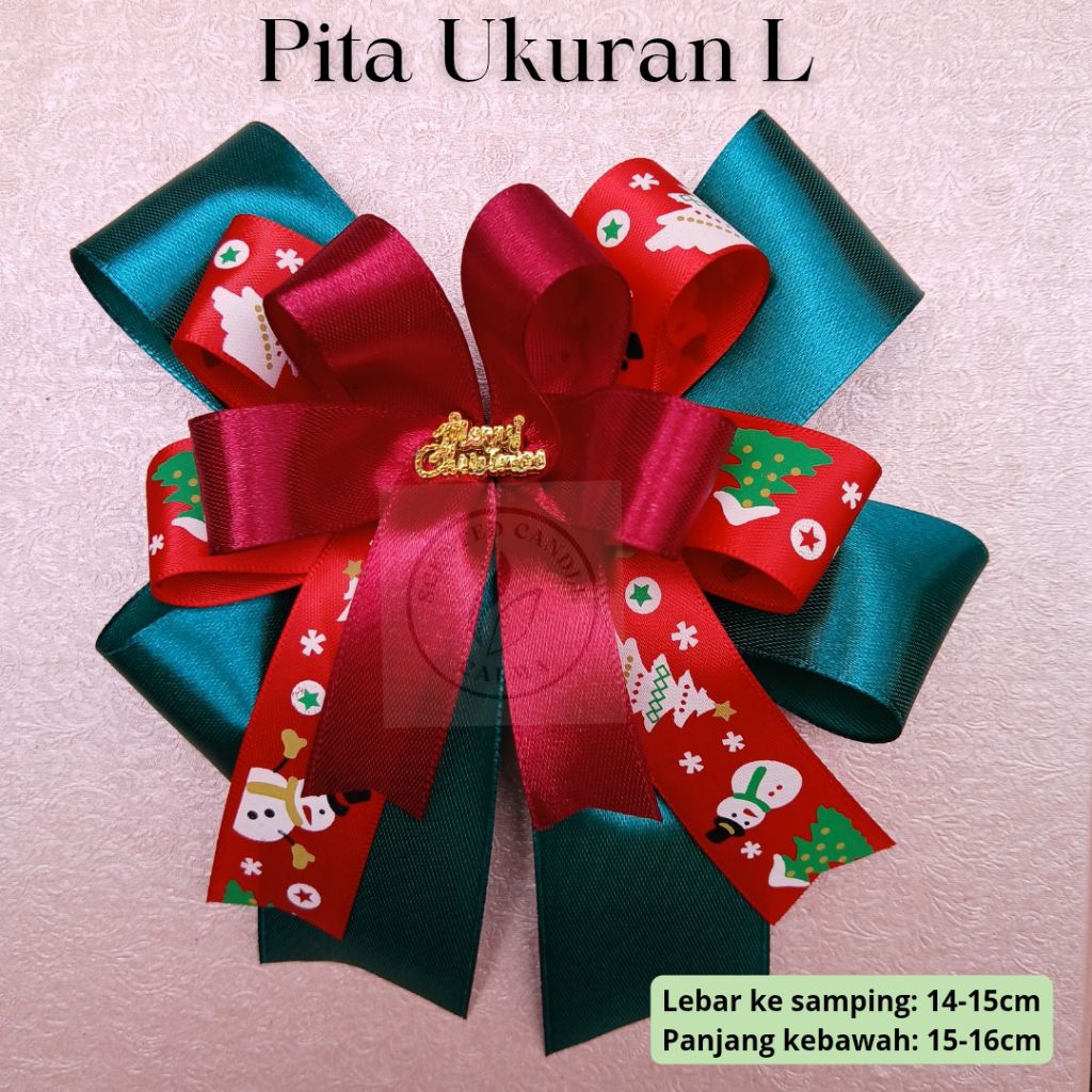 Pita Hias Natal | Pita ukuran L | Hampers Tahun baru