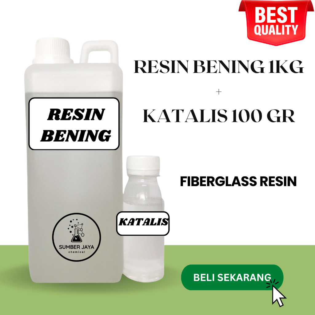 Resin Bening 1 KG & Katalis 100 Gram