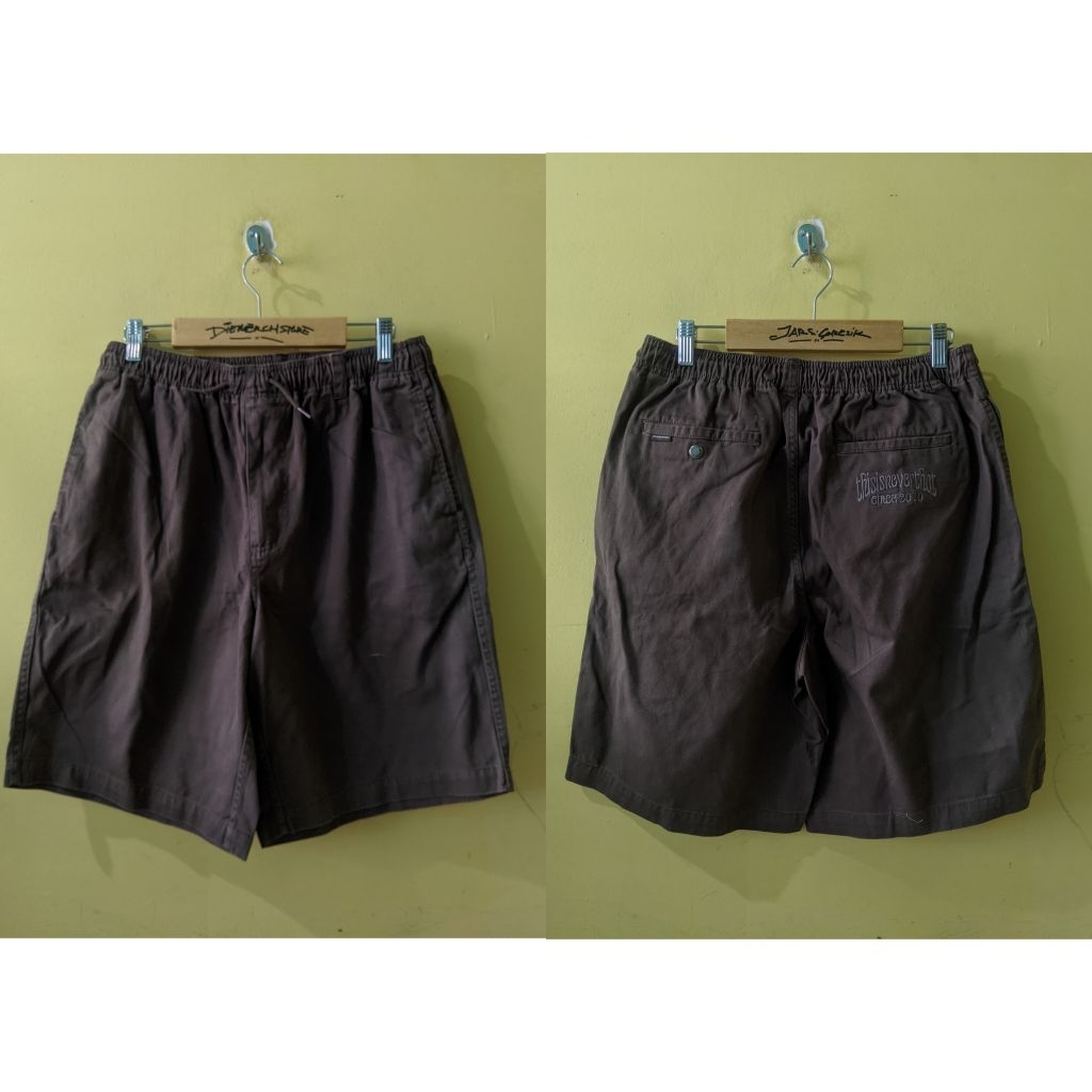 (Celana Branded) Thisisneverthat Men's Brown Beach Shorts TN231WSOKS03