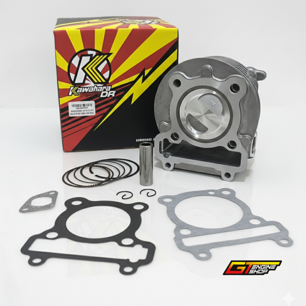 CYLINDER BLOCK KIT KAWAHARA MIO 58,5 BLOK SEHER BLOK PISTON MIO 58,5 MM MIO SPORTY MIO SMILE MIO SOU